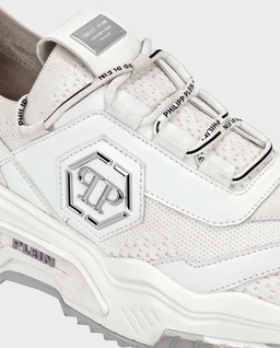 Białe sneakersy Runner Hexagon - Image #4