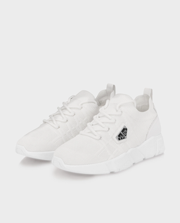 Białe sneakersy Runner Sock Triangle - Image #2
