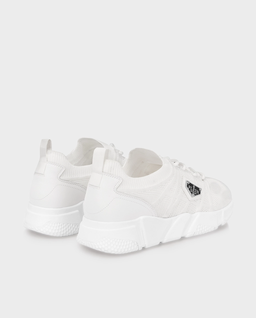 Białe sneakersy Runner Sock Triangle - Image #3