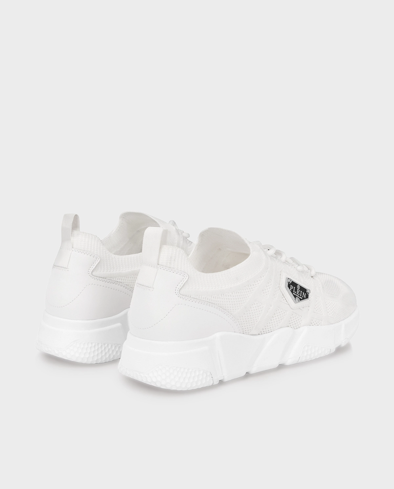 Białe sneakersy Runner Sock Triangle - Image #3