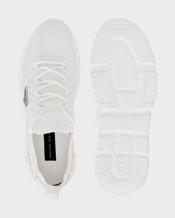 Białe sneakersy Runner Sock Triangle - Image #4