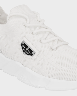 Białe sneakersy Runner Sock Triangle - Image #5