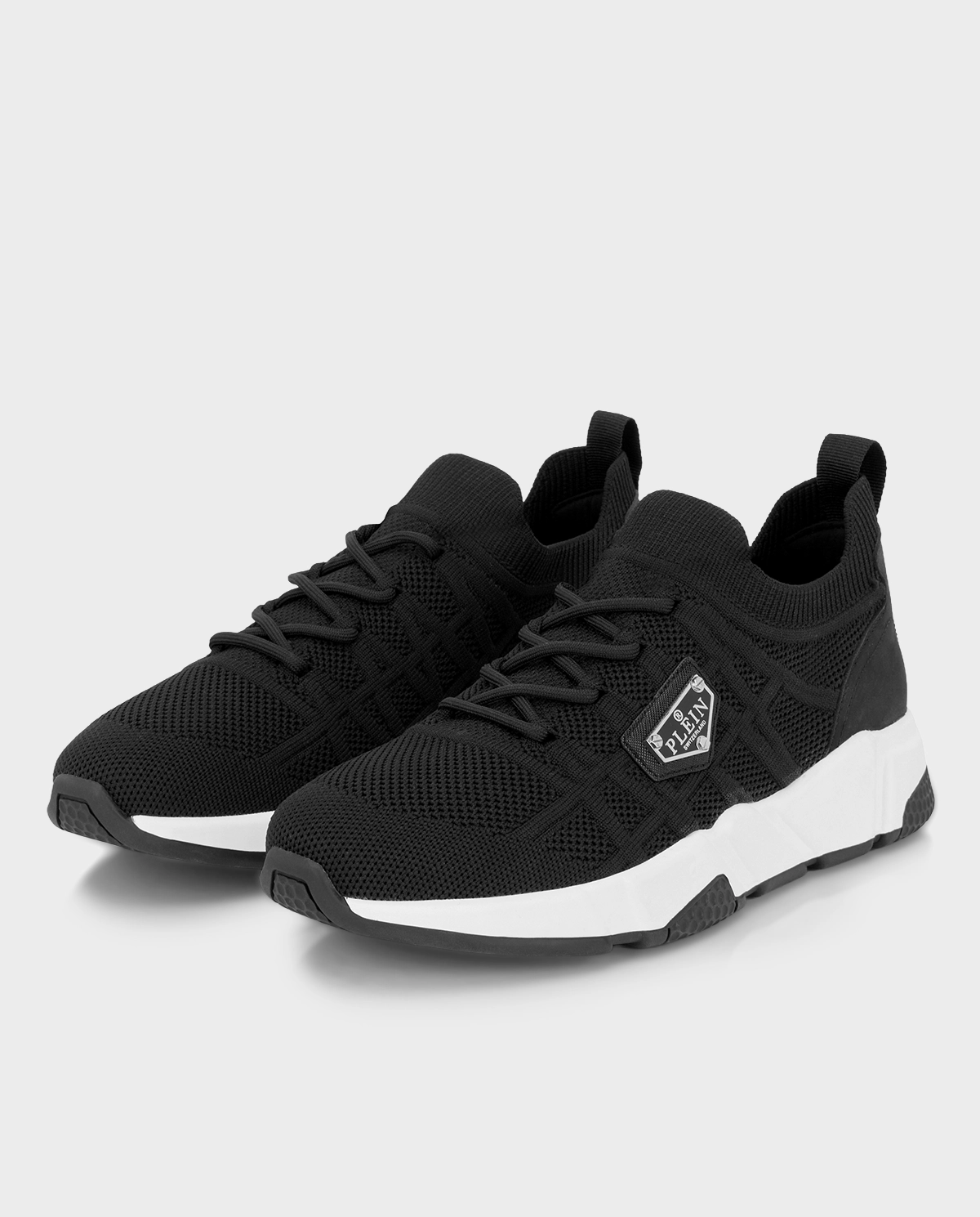 Czarne sneakersy Runner Sock Triangle - Image #2