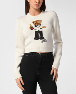 Sweter z haftem Teddy Waiter - Image #3