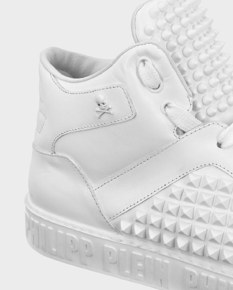 Białe sneakersy Mid-Top Studs - Image #4
