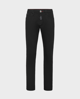 Czarne jeansy z naszywką Slim Fit - Image #0