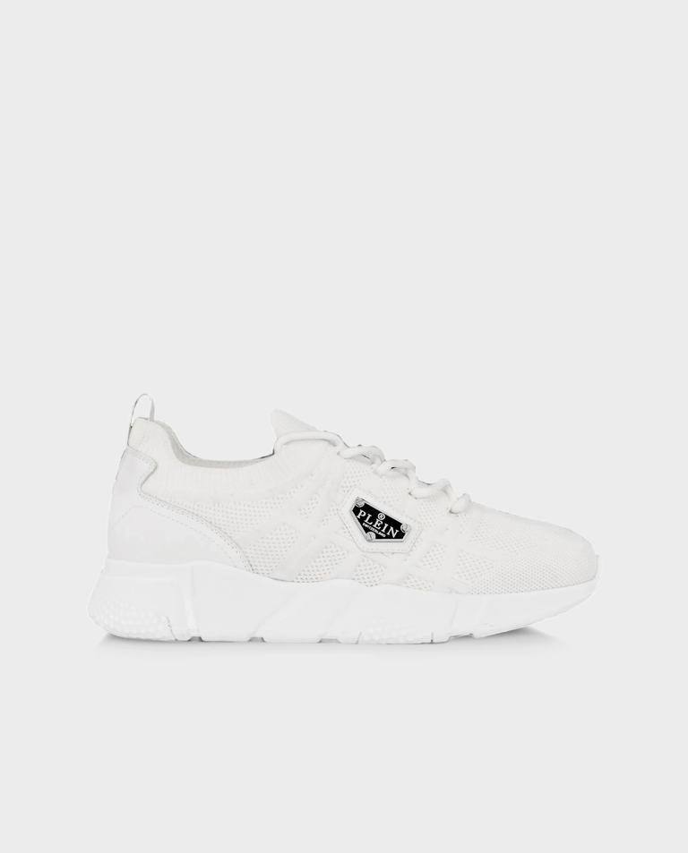Białe sneakersy Runner Sock Triangle