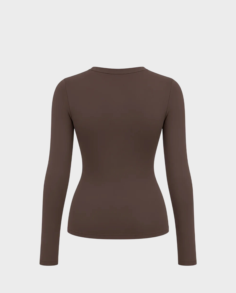 Brązowy longsleeve Softskin No. 4 - Image #1