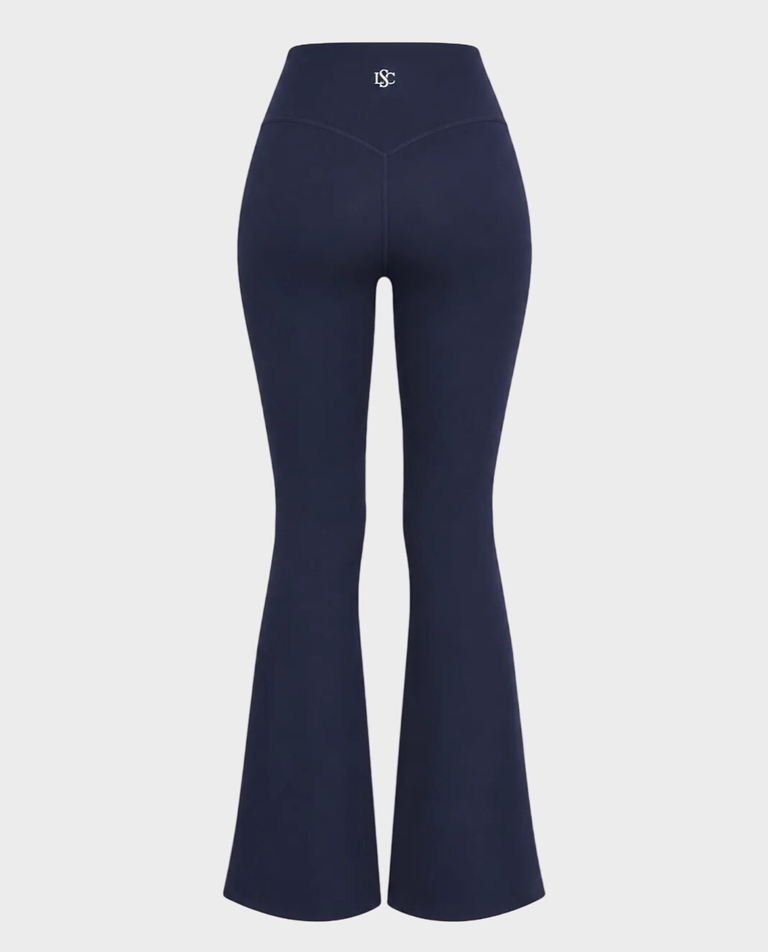 Granatowe legginsy z rozszerzanymi nogawkami No. 5