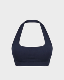 Granatowy biustonosz sportowy Halter Bra No. 3 - Image #0
