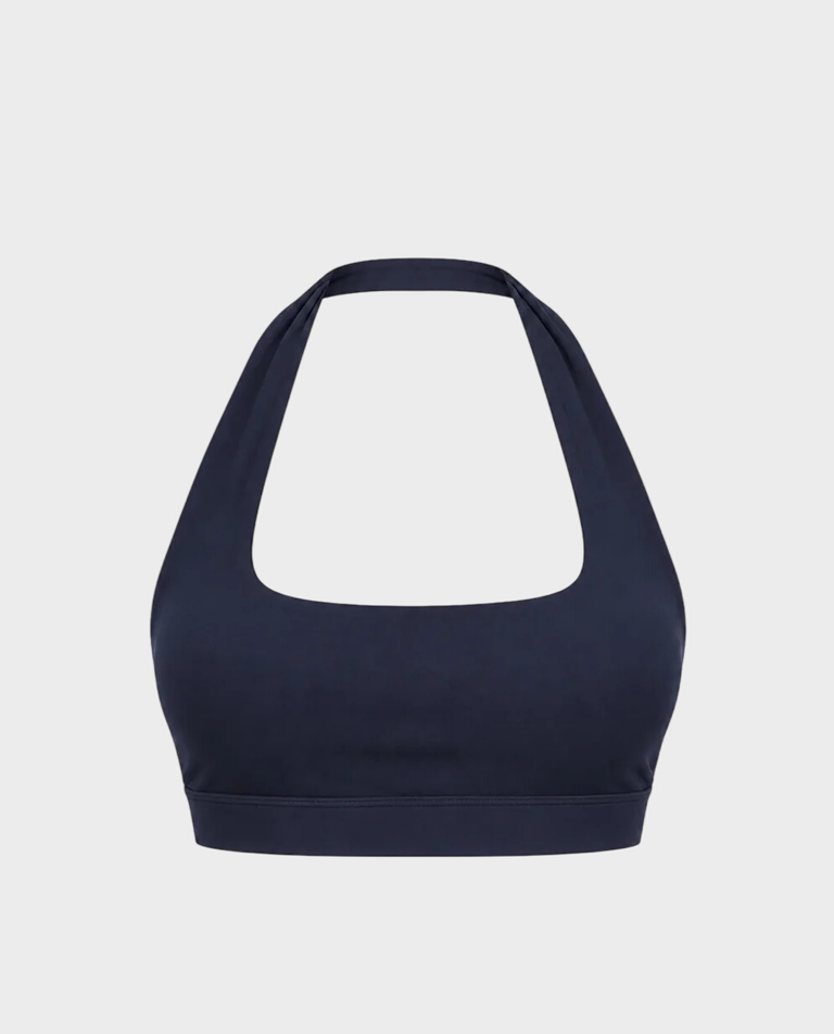 Granatowy biustonosz sportowy Halter Bra No. 3