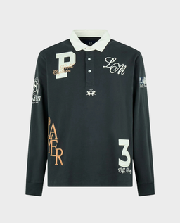 Granatowy longsleeve z naszywkami - Image #0