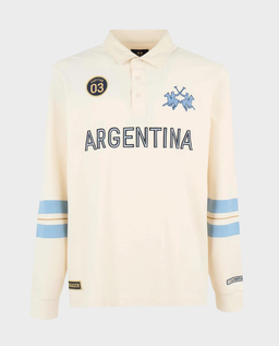 Kremowy bawełniany longsleeve z haftowaniem - Image #0