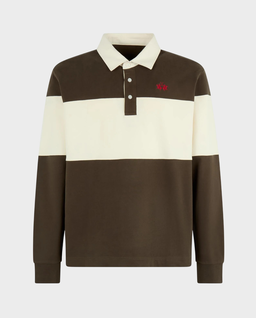 Brązowy longsleeve w paski - Image #0