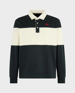 Granatowy longsleeve w paski - Image #0