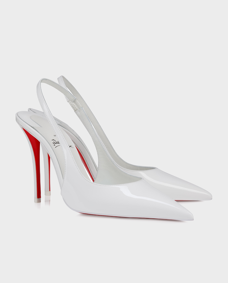 Białe szpilki Miss Z Sling Back 100 - Image #2