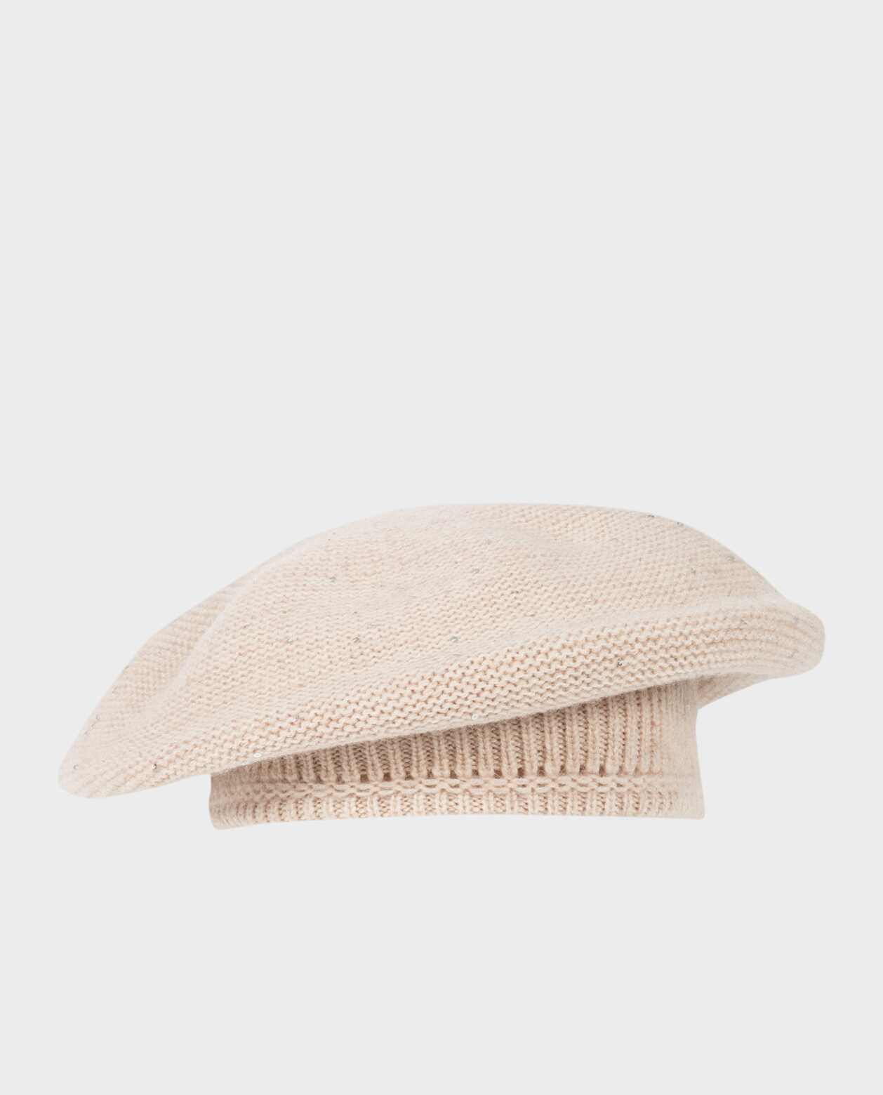 Kremowy beret z kaszmiru - Image #0