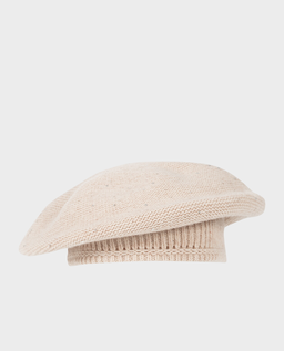 Kremowy beret z kaszmiru - Image #0