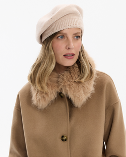 Kremowy beret z kaszmiru - Image #1