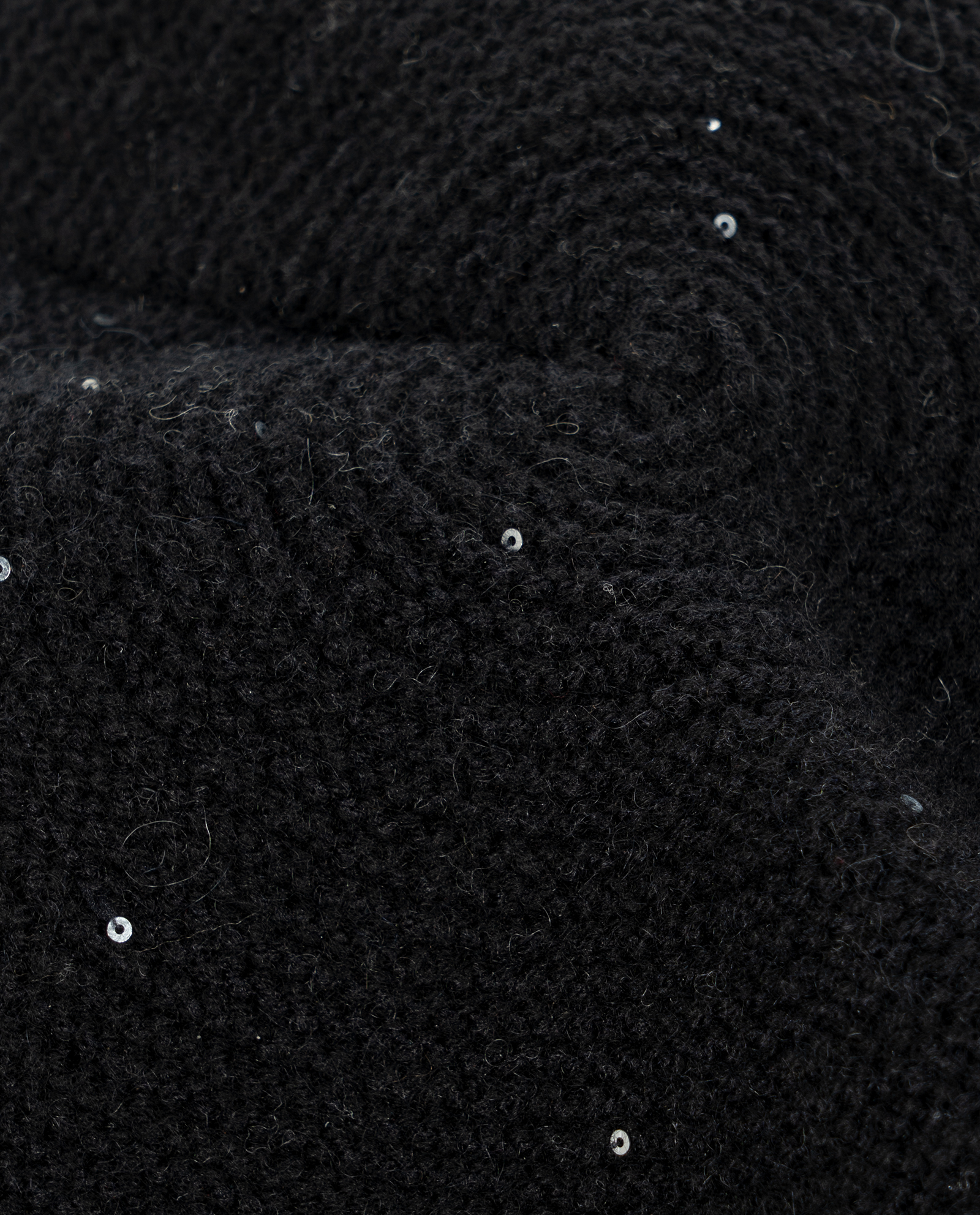 Czarny beret z kaszmiru - Image #2
