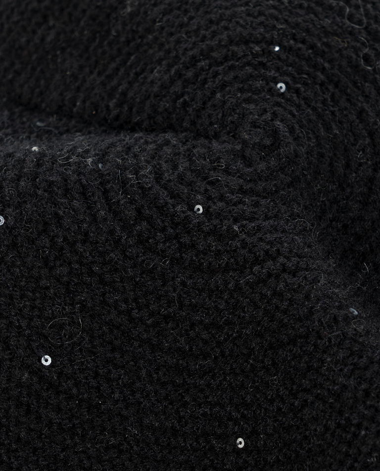 Czarny beret z kaszmiru - Image #2