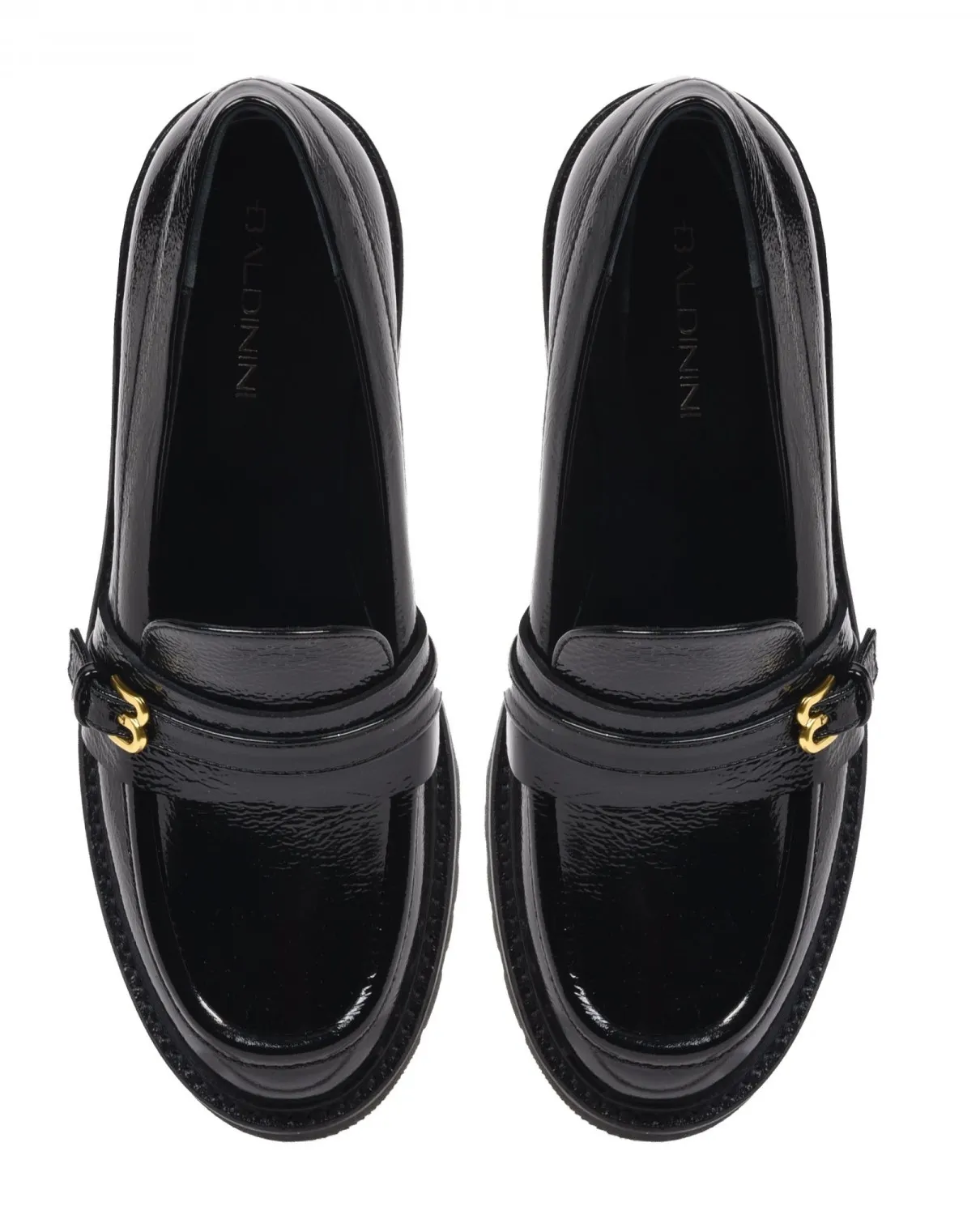 Lakierowane loafersy na wysokiej podeszwie - Image #2