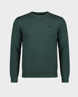 Zielony sweter z haftowanym logo - Image #0