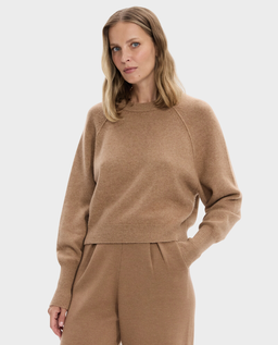 Kamelowy sweter z kaszmiru - Image #2