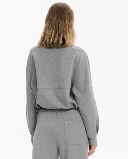 Szara bluza z dzianiny jerseyowej - Image #3