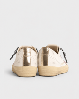 Białe sneakersy V-Star 2 z brokatową gwiazdą - Image #3