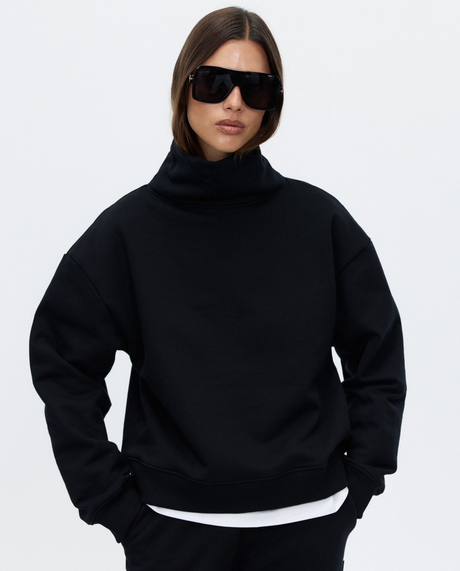Czarna bawełniana bluza Your Way - Image #2