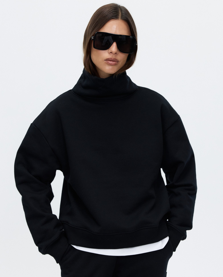 Czarna bawełniana bluza Your Way - Image #2