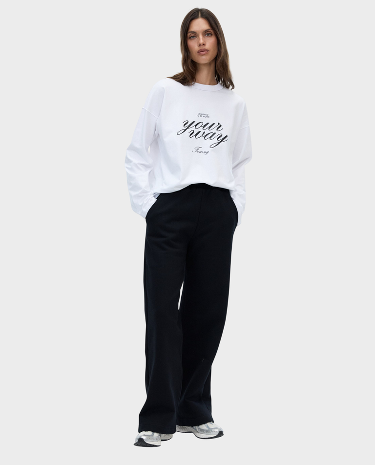 Biały bawełniany longsleeve Ava - Image #2