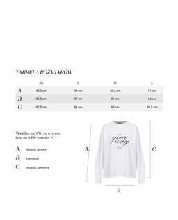 Biały bawełniany longsleeve Ava - Image #4