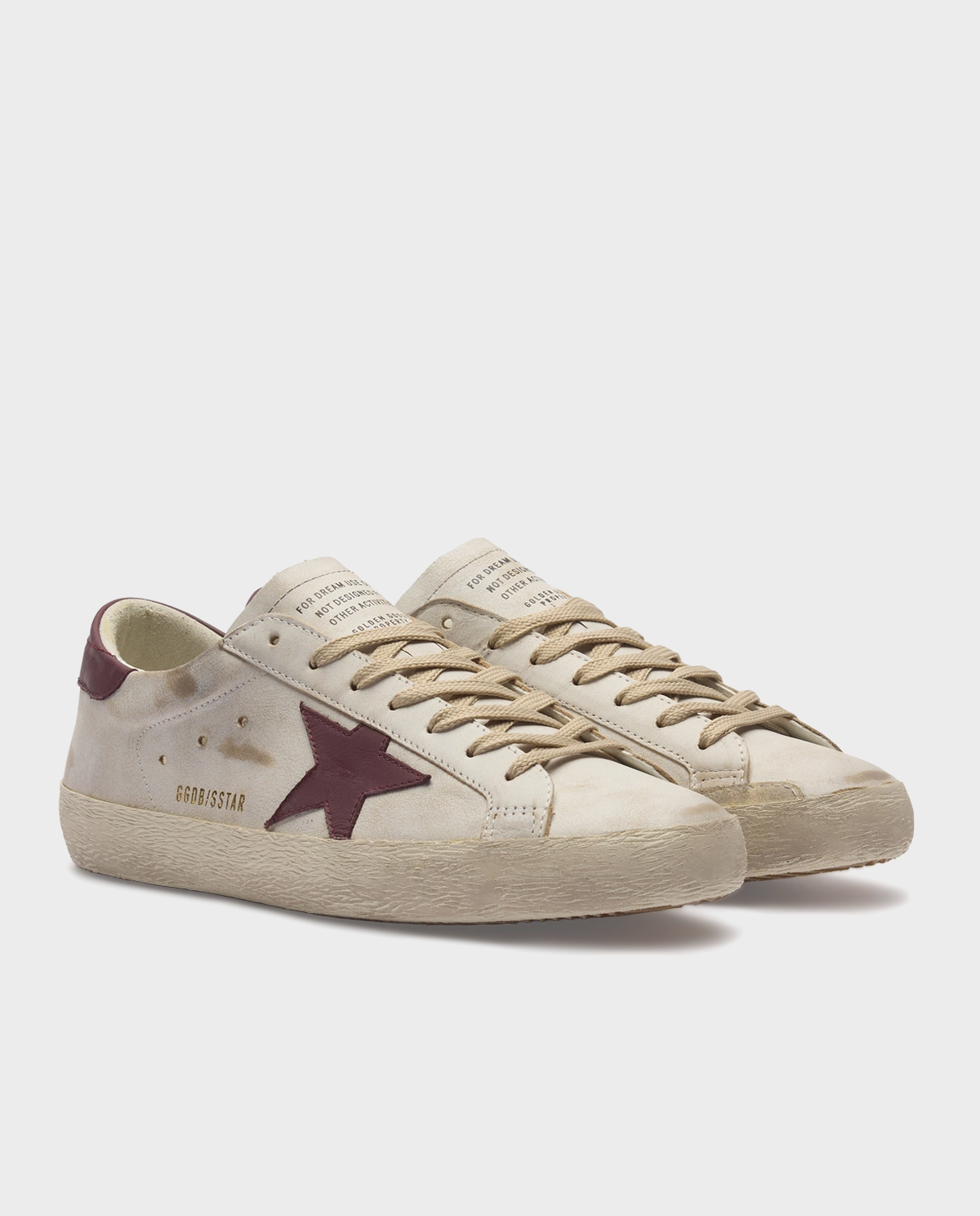 Kremowe skórzane sneakersy Ball Star - Image #1