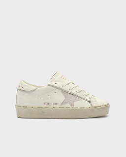 Kremowe sneakersy Hi Star z brokatową gwiazdą - Image #0