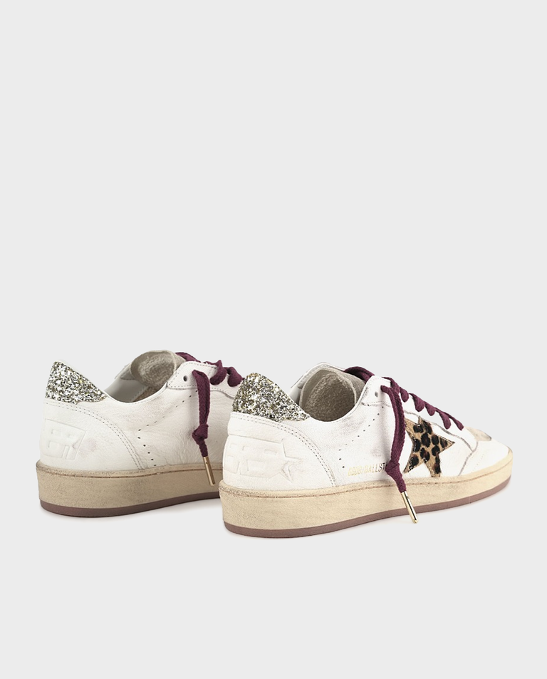 Beżowe skórzane sneakersy BallStar - Image #2