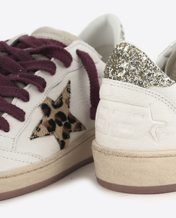 Beżowe skórzane sneakersy BallStar - Image #3