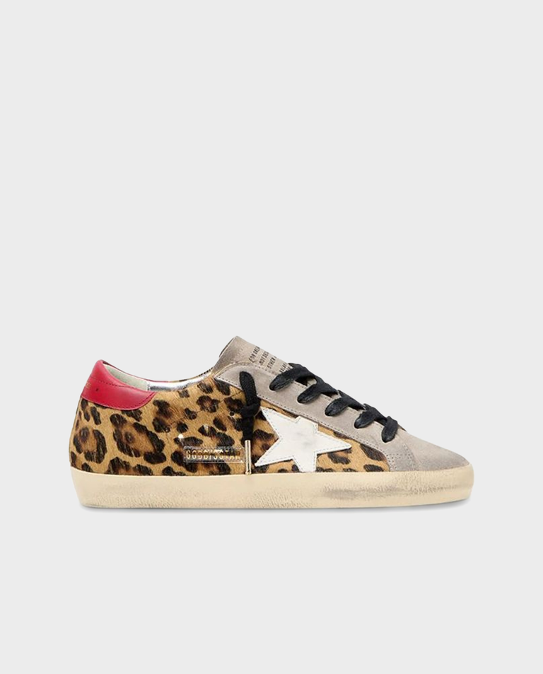 Skórzane sneakersy w panterkę BallStar