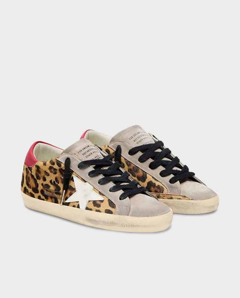 Skórzane sneakersy w panterkę BallStar