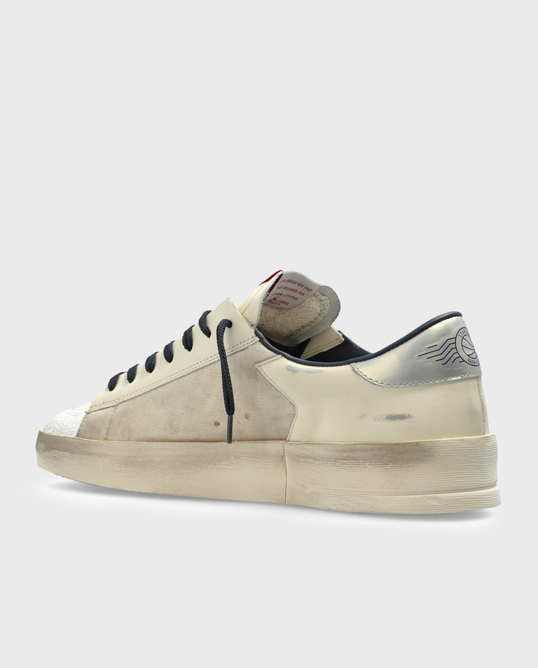 Kremowe skórzane sneakersy Stardan - Image #2
