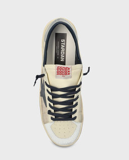 Kremowe skórzane sneakersy Stardan - Image #3