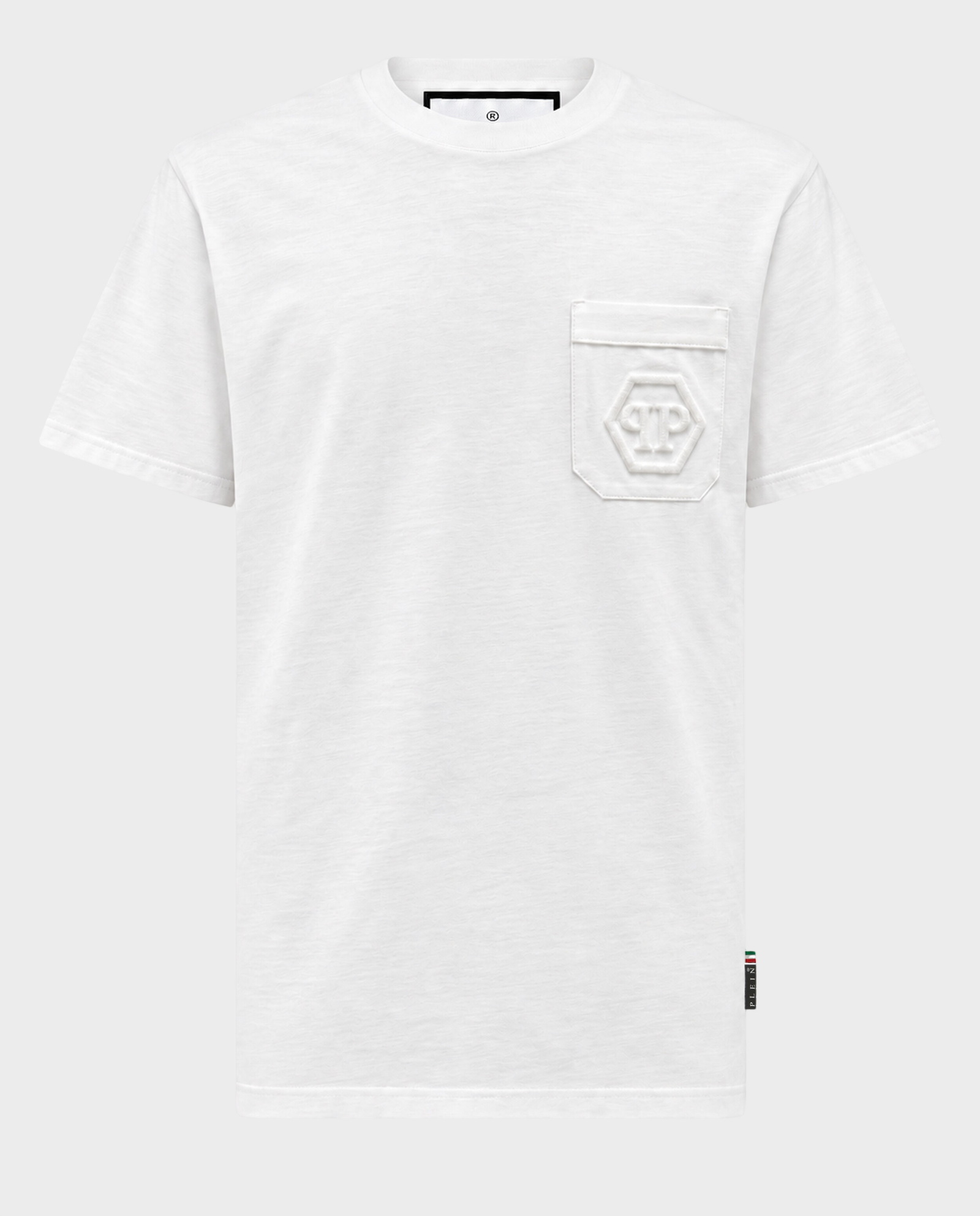 Biały t-shirt z logo - Image #0