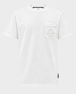 Biały t-shirt z logo - Image #0