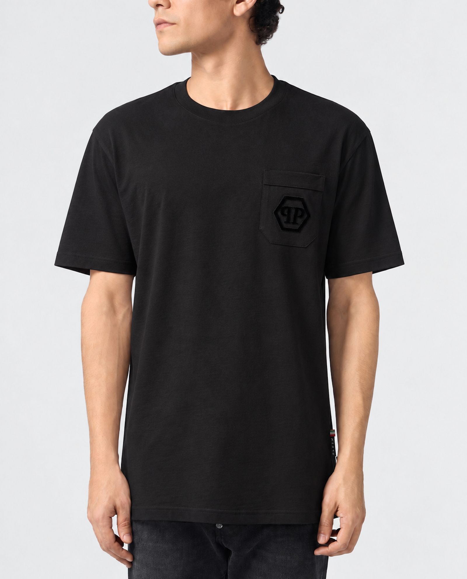 Czarny t-shirt z logo - Image #1