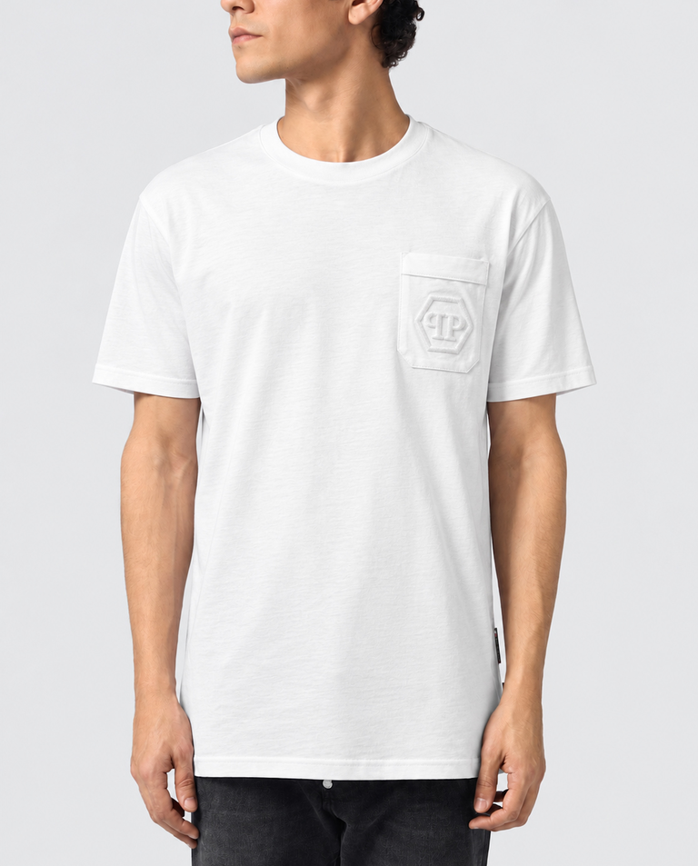 Biały t-shirt z logo