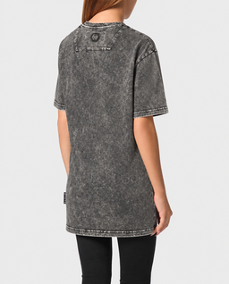 T-shirt z efektem sprania Urban Jungle Strass - Image #3