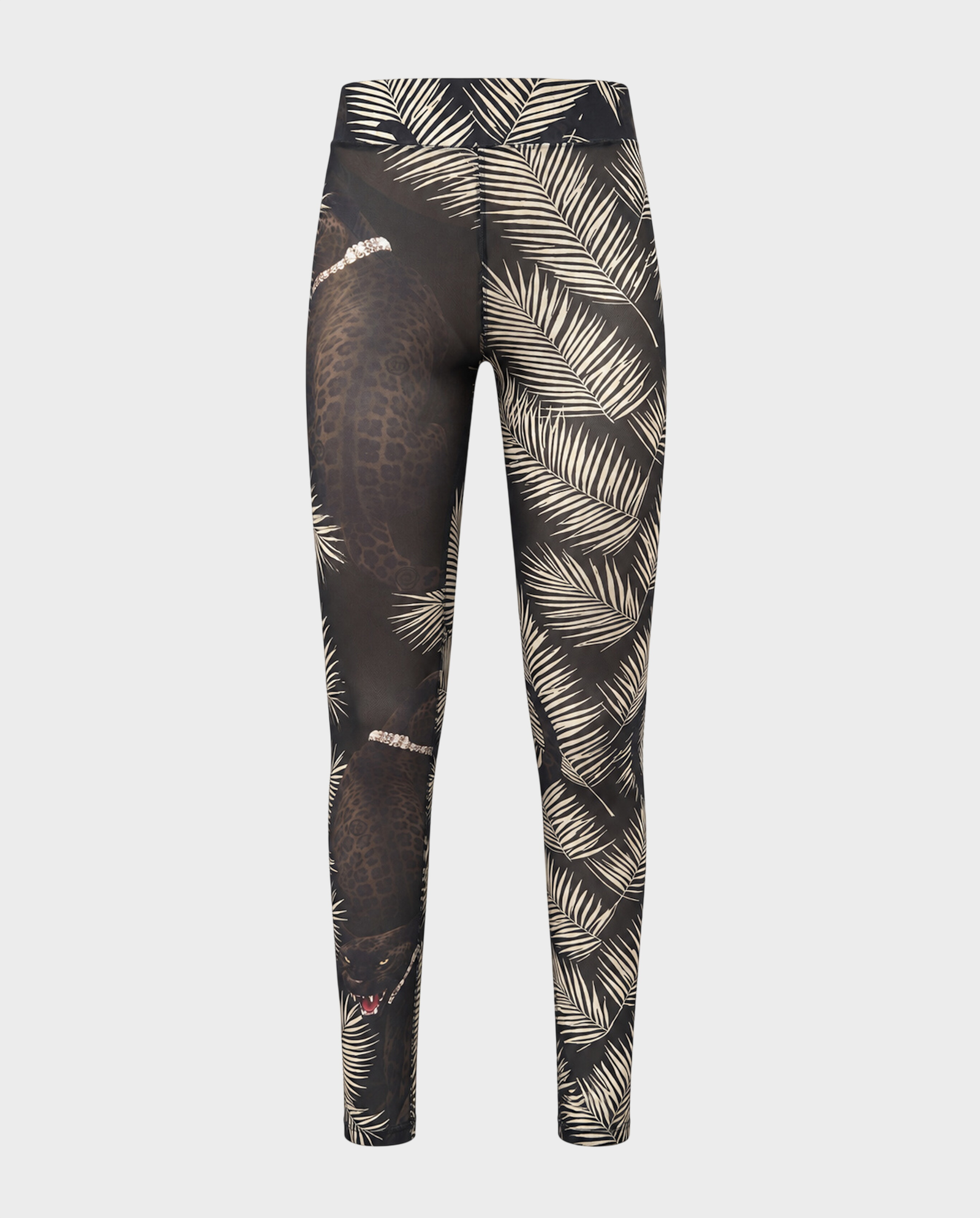 Tiulowe legginsy z motywem pantery Privé - Image #0