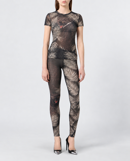 Tiulowe legginsy z motywem pantery Privé - Image #2