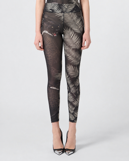 Tiulowe legginsy z motywem pantery Privé - Image #1